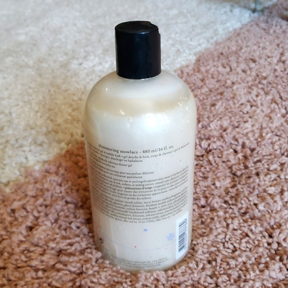 Philosophy Shimmering Snowlace Shampoo Shower gel Bubble Bath 16 oz. - Picture 3 of 5